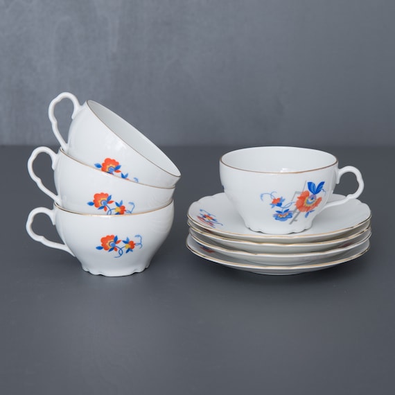 チェコスロバキア製 Victoria アンティーク食器 セット レトロデザイン