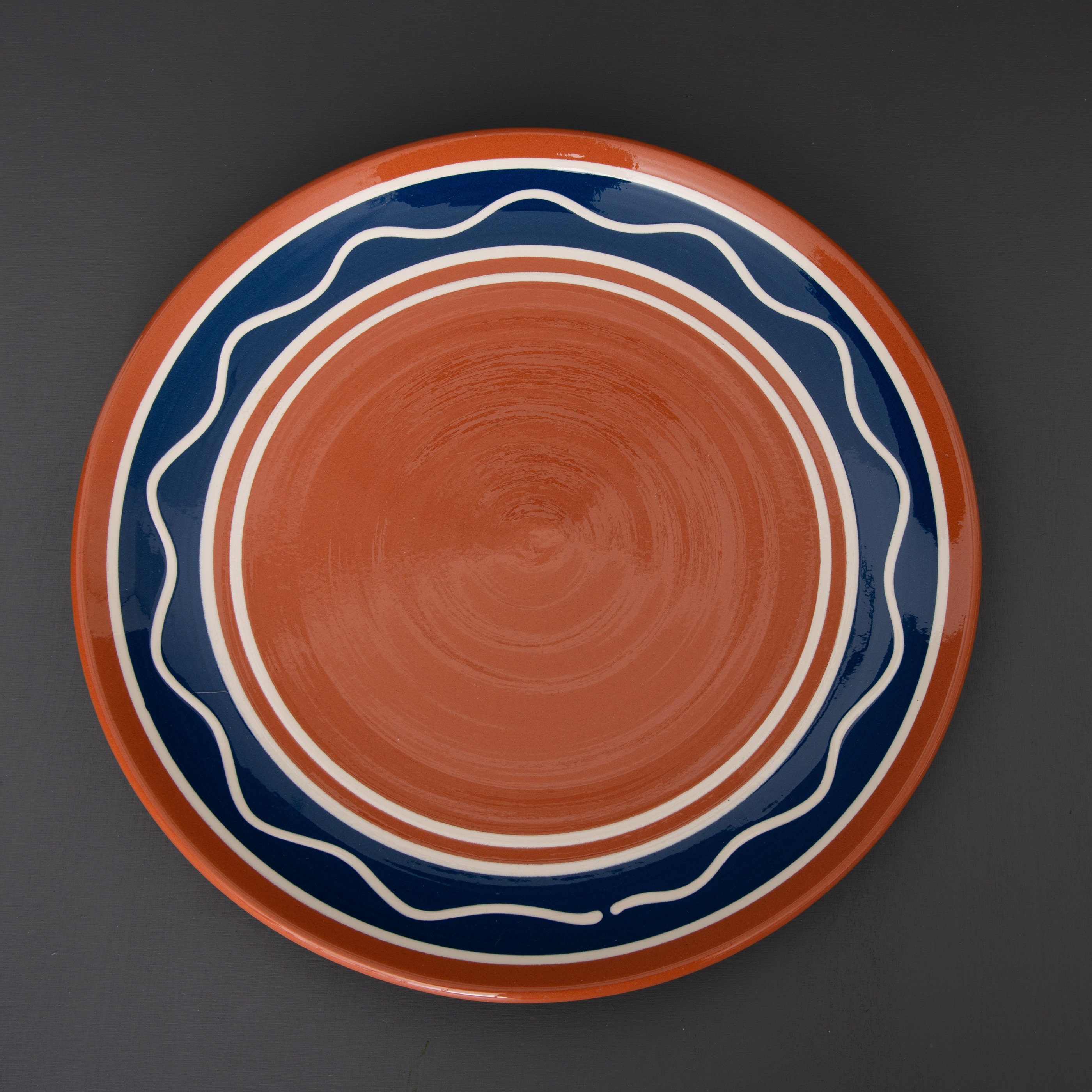 Very Large Serving Plate Vintage Pottery Klippan Keramik Etsy