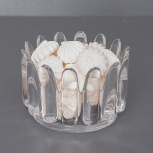 Vintage Orrefors &quot;Princess&quot; Crystal Bowl Designed by Sven Palmqvist. Made in Sweden, Scandinavia, in 1970s. Crown Shaped Crystal Bowl