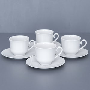 4 Seltmann Weiden Vintage Tassen mit Untertassen. Bayrisches Porzellan in Neuwertigem Zustand!