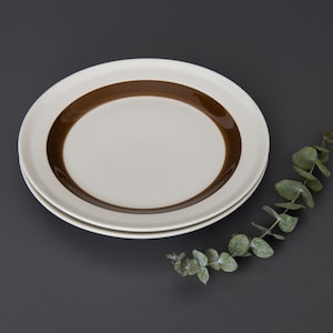 2 Vintage Rörstrand Salad Plates, Dessert Plates, Side Plates, Scandinavian Vintage 1967-1981, Olle Alberius, Swedish Retro Dinnerware