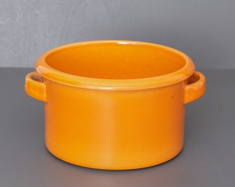 Large Höganas Keramik Pot With Handles, Mustard Yellow Stoneware, Vintage Scandinavian Kitchenware, Oven Proof Casserole Dish