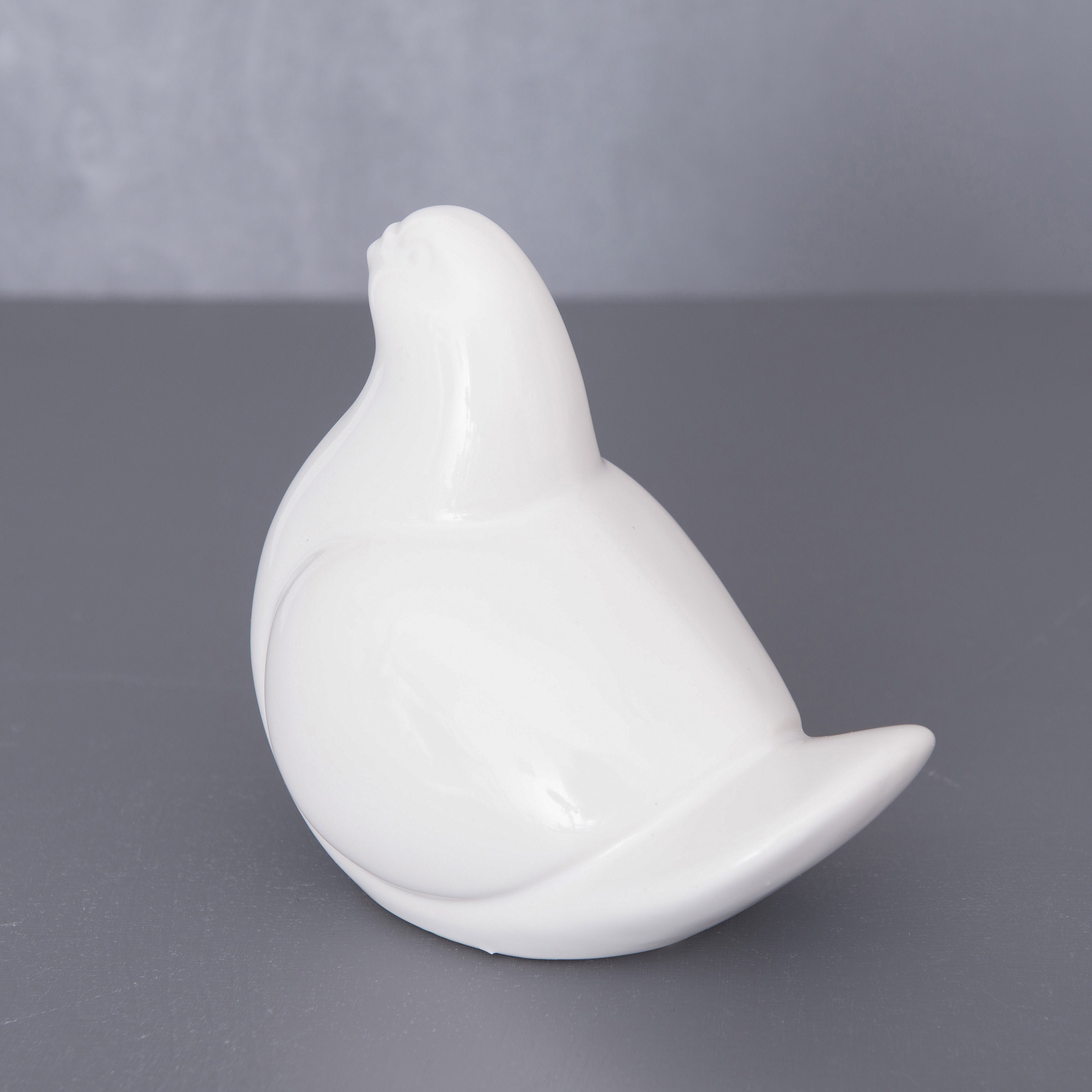 Vintage Ikea White Pigeon 13491, Retro Ikea Bird Statue