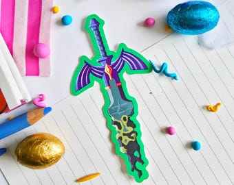 Decayed Master Sword Matte Vinyl Sticker | Zelda Tears of the Kingdom Art