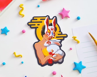 Year of the Rabbit Sticker: Lunar New Year Art Decal