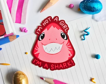 Nimona Shark Sticker | Matte Vinyl Decal