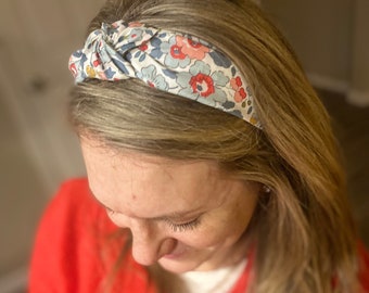 Liberty of London Headband, Mothers Day Gift, Women Knot Headband, Toddler Headband, Liberty of London Fabric, Mommy and Me Headband