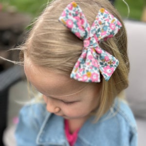Liberty of London Baby Bow, Baby Shower Gift, Newborn Headband, Baby Girl Bow and Headband, Liberty of London fabric, Hair Clip for Girl