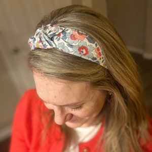 Liberty of London Knot Headband: Floral Fabric Headband for Women & Girls