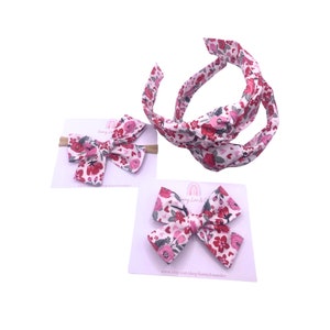 Mommy and Me Headbands, Headband for Summer, Knot Headband for Women, Matching Headband, Topknot Headband, Toddler Headband, floral baby bow