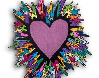Exploding Heart Sticker