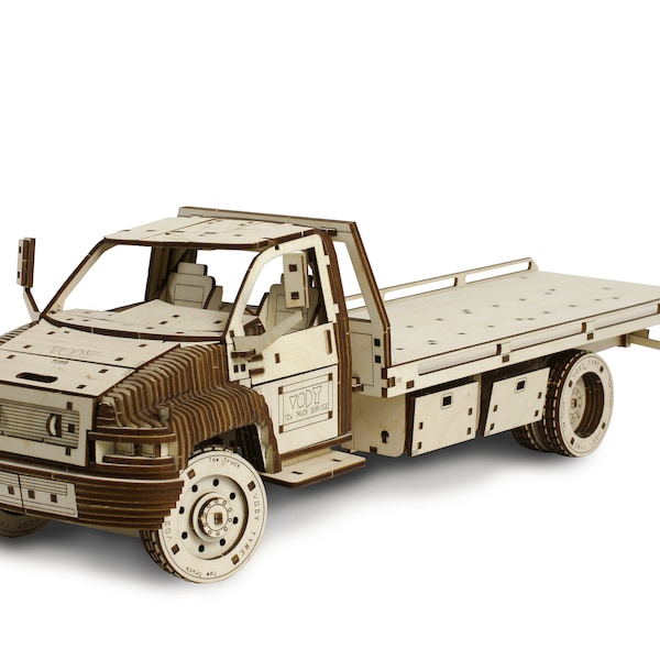 Tow Truck | Wooden 3D Modeling Kit | by Vody Toys