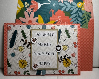 Homemade Greeting Card - Happy - Floral - Stampin' Up