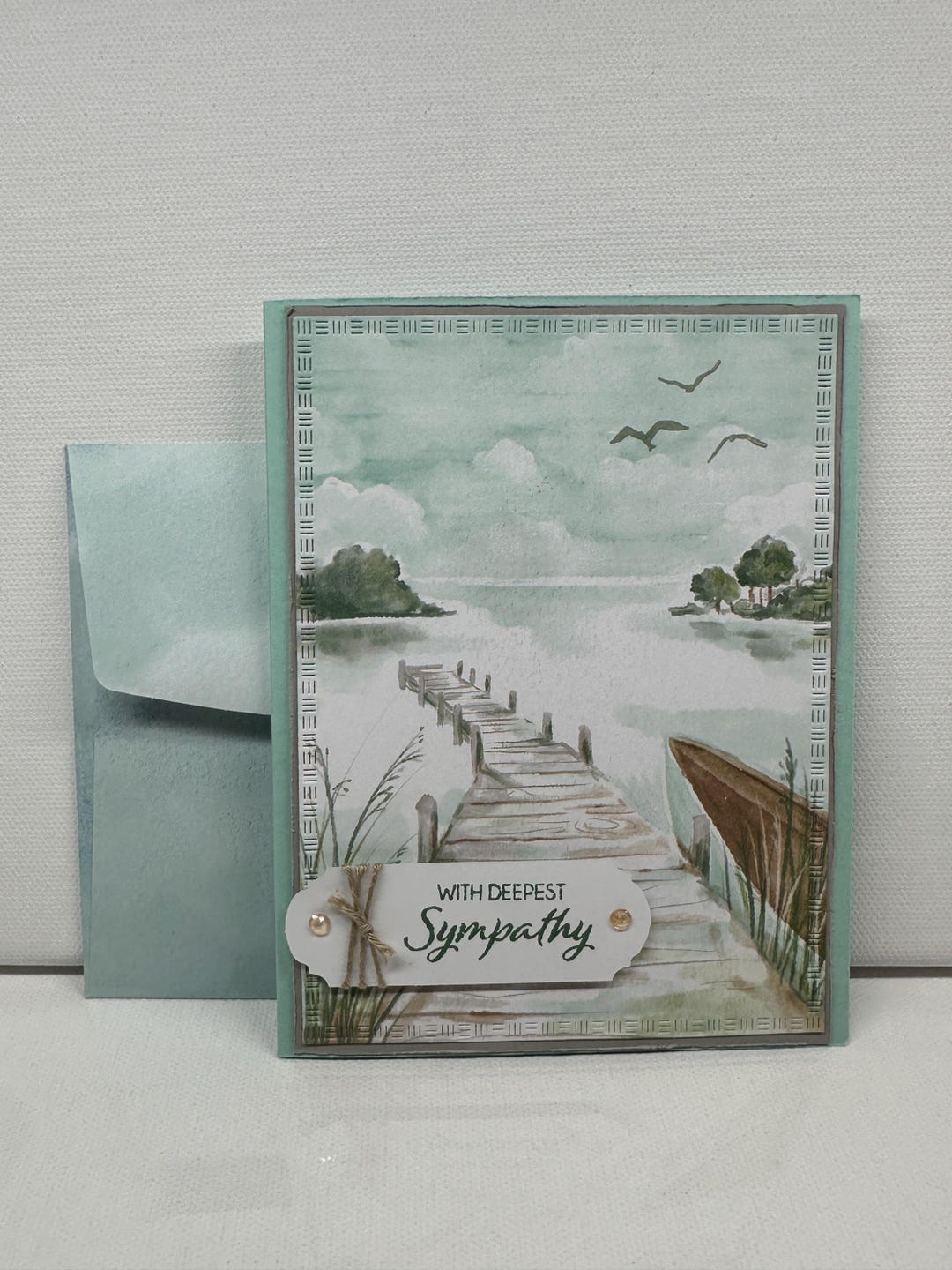 Homemade Greeting Card - Encouragement - Lakeside - Stampin' Up - Etsy