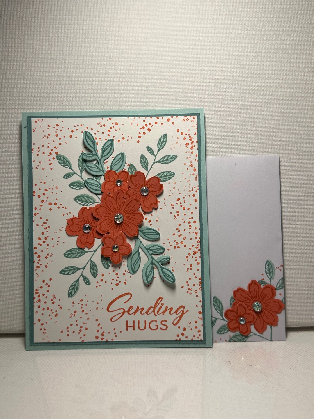 Homemade Greeting Card - Thinking of You - Floral - Leaves - Stampin ...