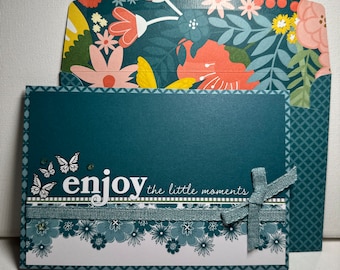 Homemade Greeting Card - Enjoy - Butterflies - Floral - Stampin' Up