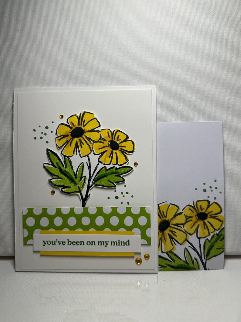Homemade Greeting Card - Thinking of You - Daisies -stampin' Up - Etsy