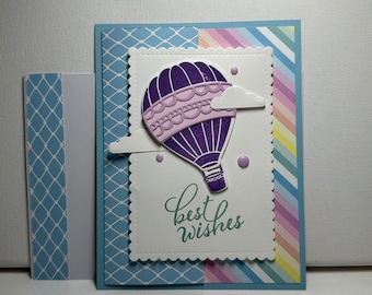 Homemade Greeting Card - Birthday - Hot Air Balloon - Stampin' Up