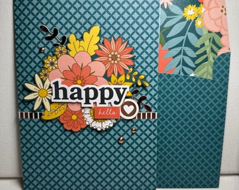 Homemade Greeting Card - Hello - Floral - Stampin' Up