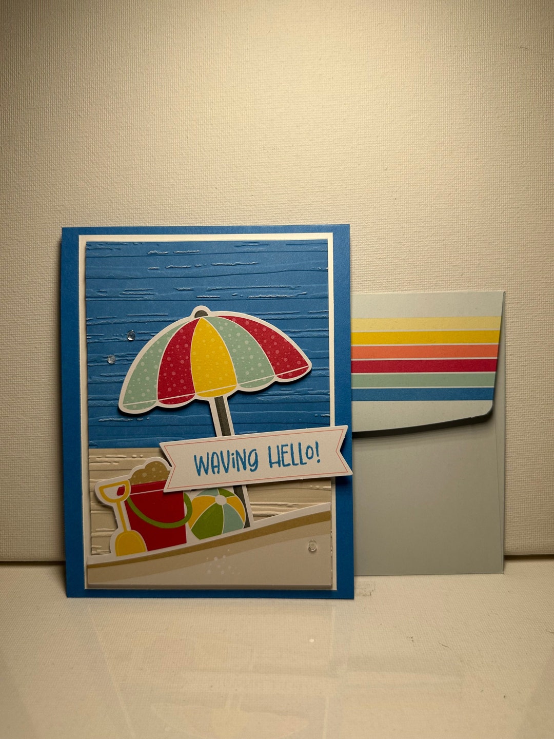 Homemade Greeting Card - Beach - Summer - Stampin' Up - Etsy