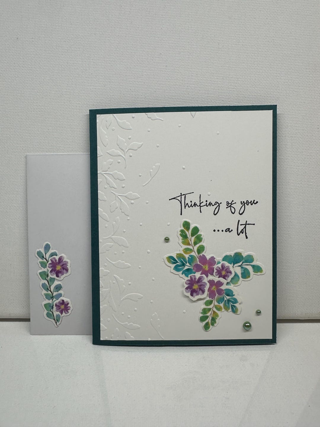 Homemade Greeting Card - Thinking of You - Floral - Stampin' Up - Etsy