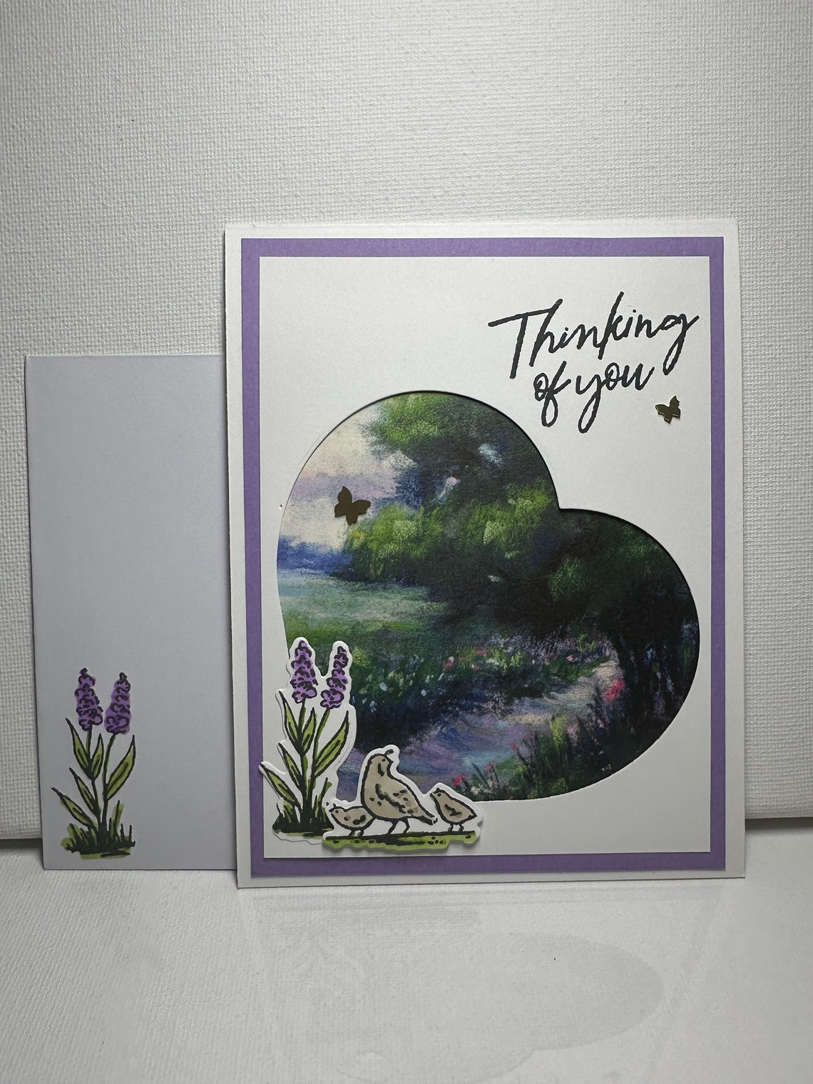 Homemade Greeting Card - Thinking of You - Gardening - Stampin' Up - Etsy