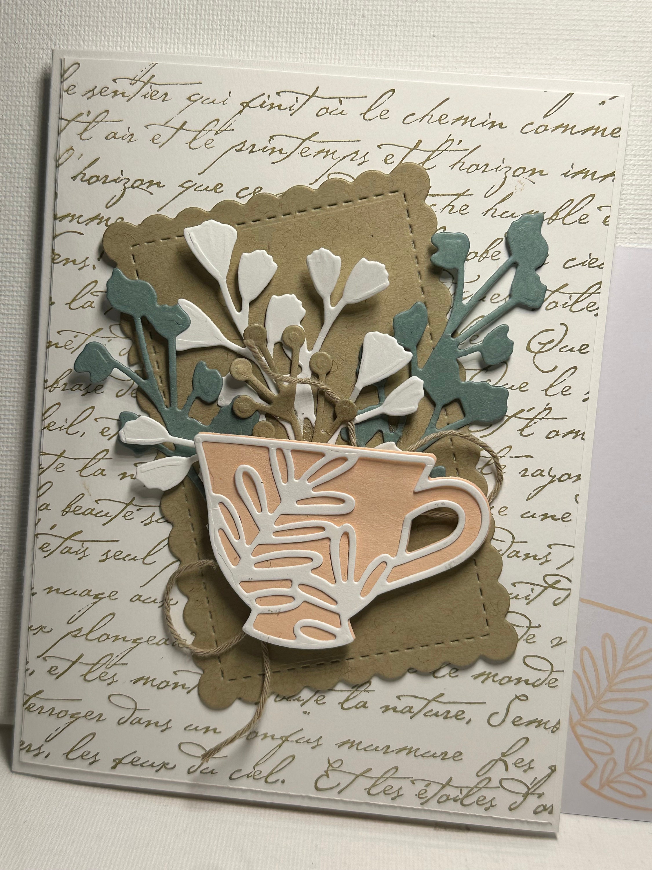 Homemade Greeting Card - Mother's Day - Tea Cup - Stampin' Up - Etsy