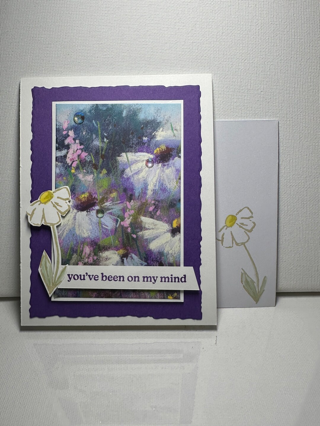 Homemade Greeting Card - Thinking of You - Daisies - Floral - Stampin ...