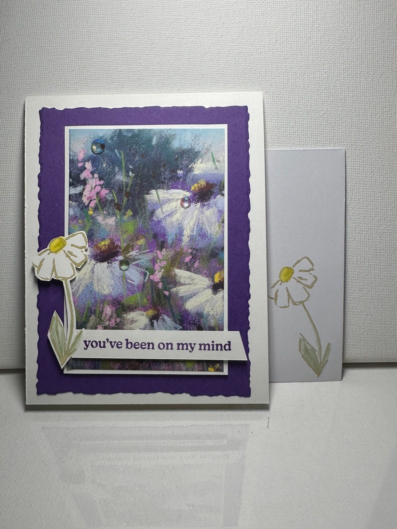 Homemade Greeting Card - Thinking of You - Daisies - Floral - Stampin ...