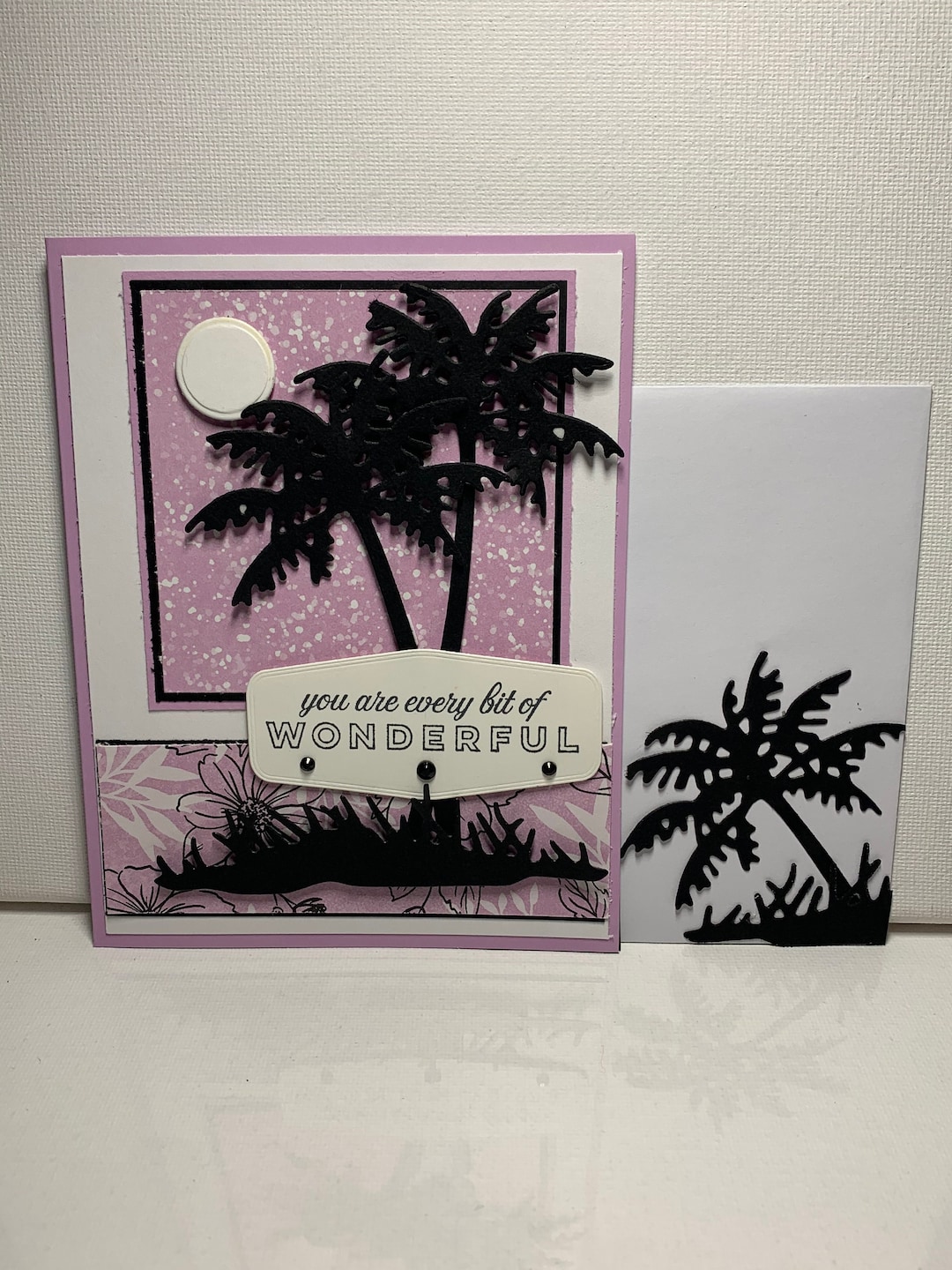 Homemade Greeting Card - Thank You - Palm Trees - Beach - Stampin' Up ...