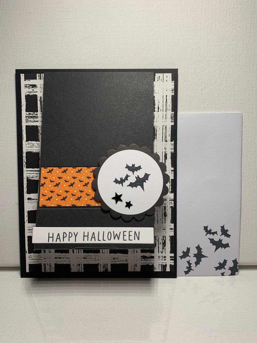 Homemade Greeting Card - Halloween - Bats - Stampin' Up - Etsy