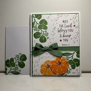 Homemade Greeting Card - Fall/Autumn - Pumpkin- Stampin' Up