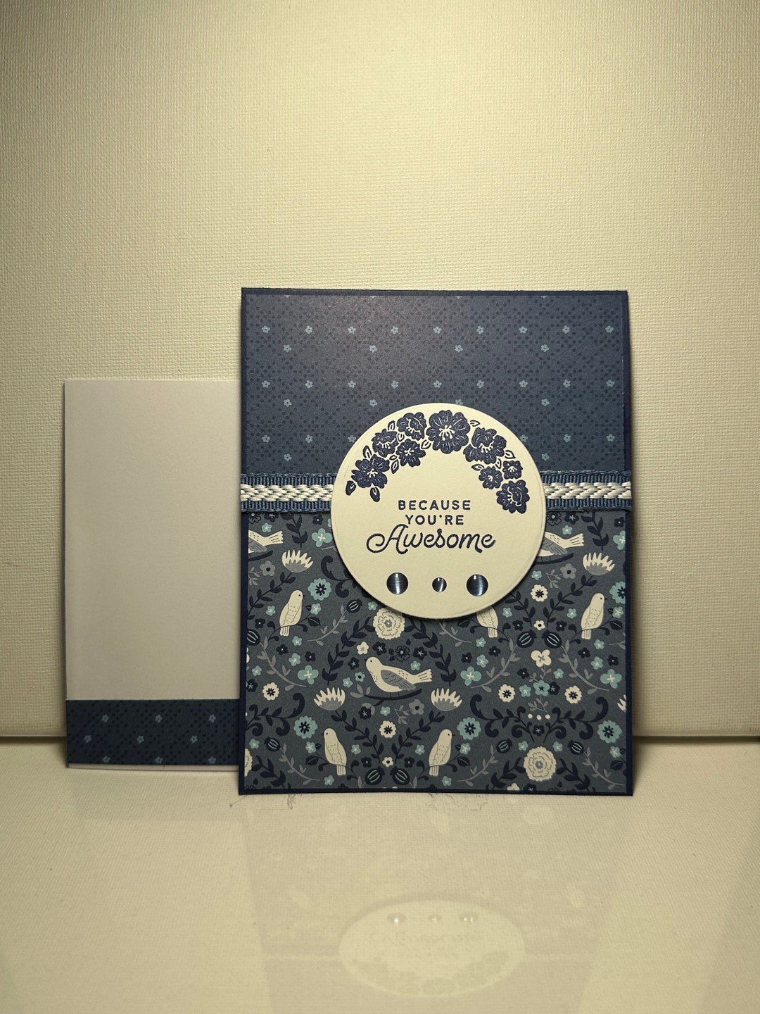 Homemade Greeting Card - Thank You - Floral - Stampin' Up - Etsy