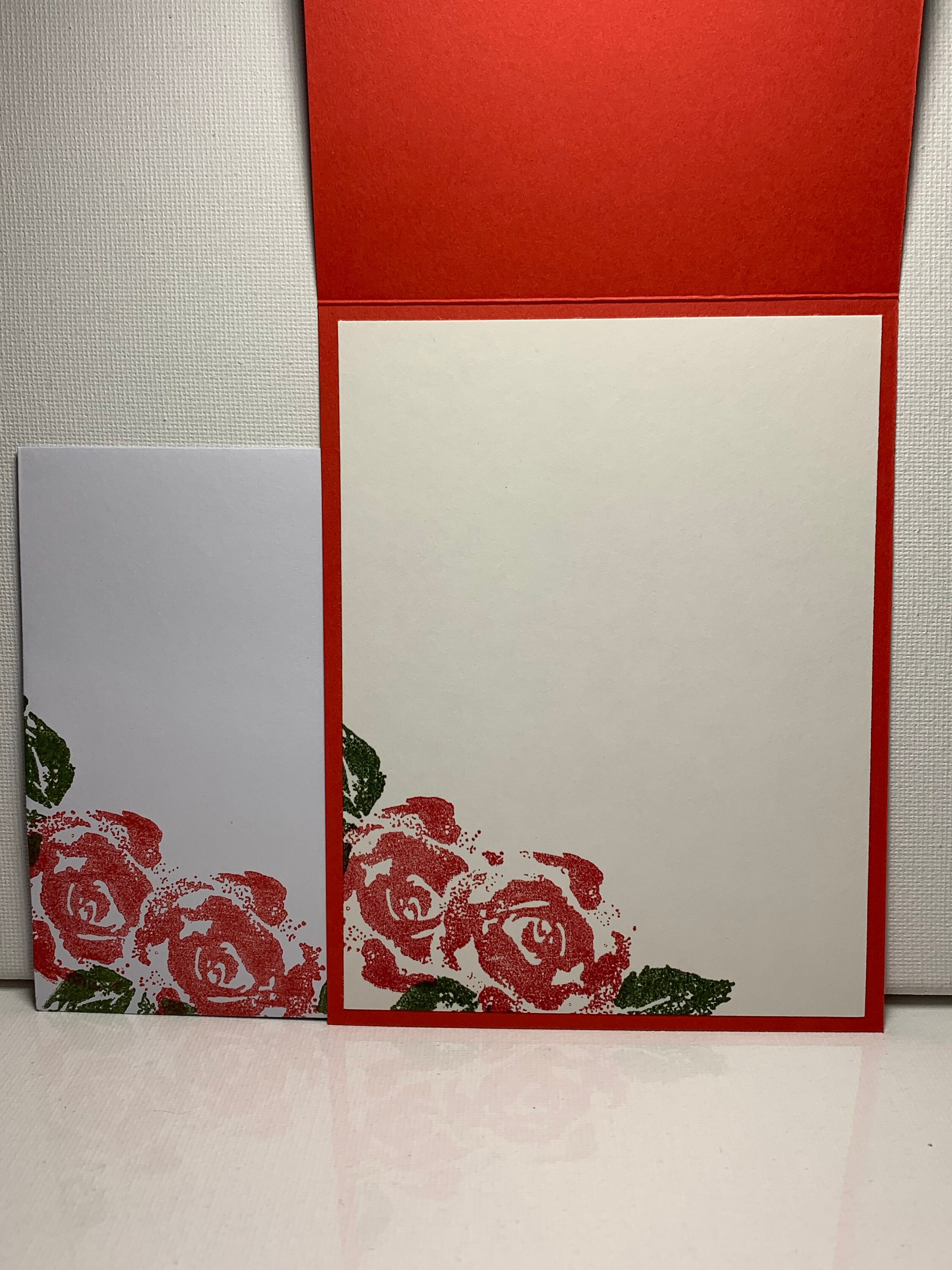 Homemade Greeting Card - Thank You - Floral - Rose - Stampin' Up - Etsy