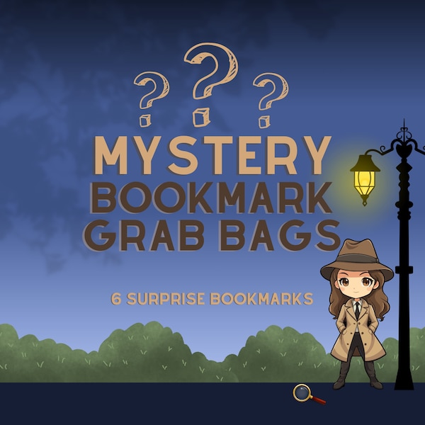 Mystery Bookmark Grab Bag | Bookmark Grab Bag | Set Of 6 Bookmarks | Gift for Book Lovers