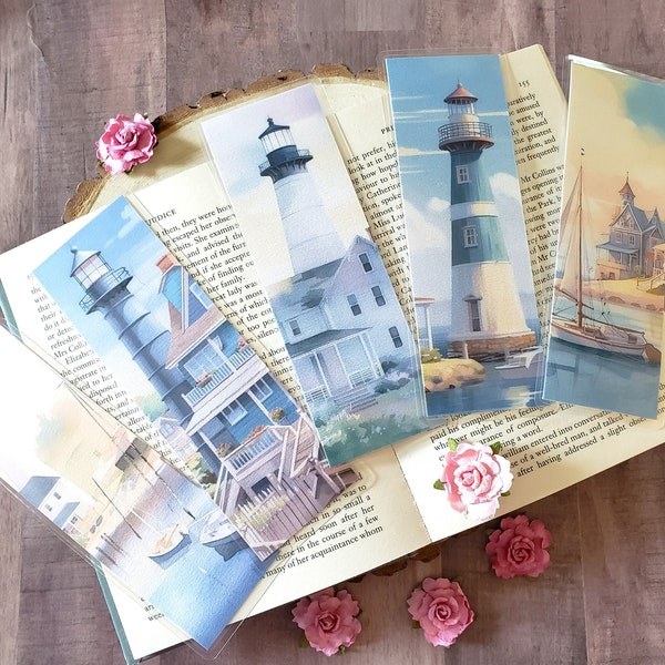 Lighthouse Bookmark | Summer Bookmark | Book Lover Gift