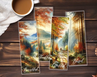 Fall Bookmarks | Thankful Bookmarks | Cozy Fall Bookmark Set | Gift For Readers | Gift For Book Lovers