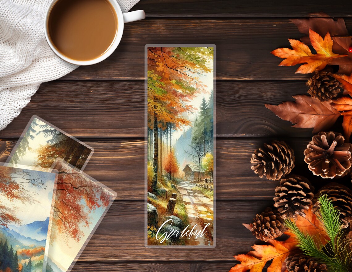 Fall Bookmarks | Thankful Bookmarks | Cozy Fall Bookmark Set | Gift for ...