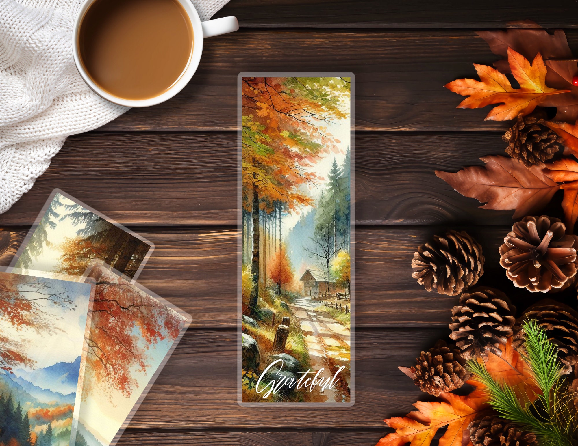 Fall Bookmarks | Thankful Bookmarks | Cozy Fall Bookmark Set | Gift for ...
