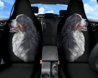 Bernese Mountain Dog Car Seat Covers set of 2