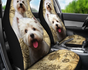 West Highland White Terrier, Car Seat Covers set of 2