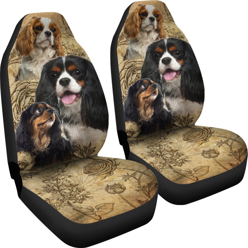 Cavalier King Charles Spaniel Car Seat Covers (Set of 2)