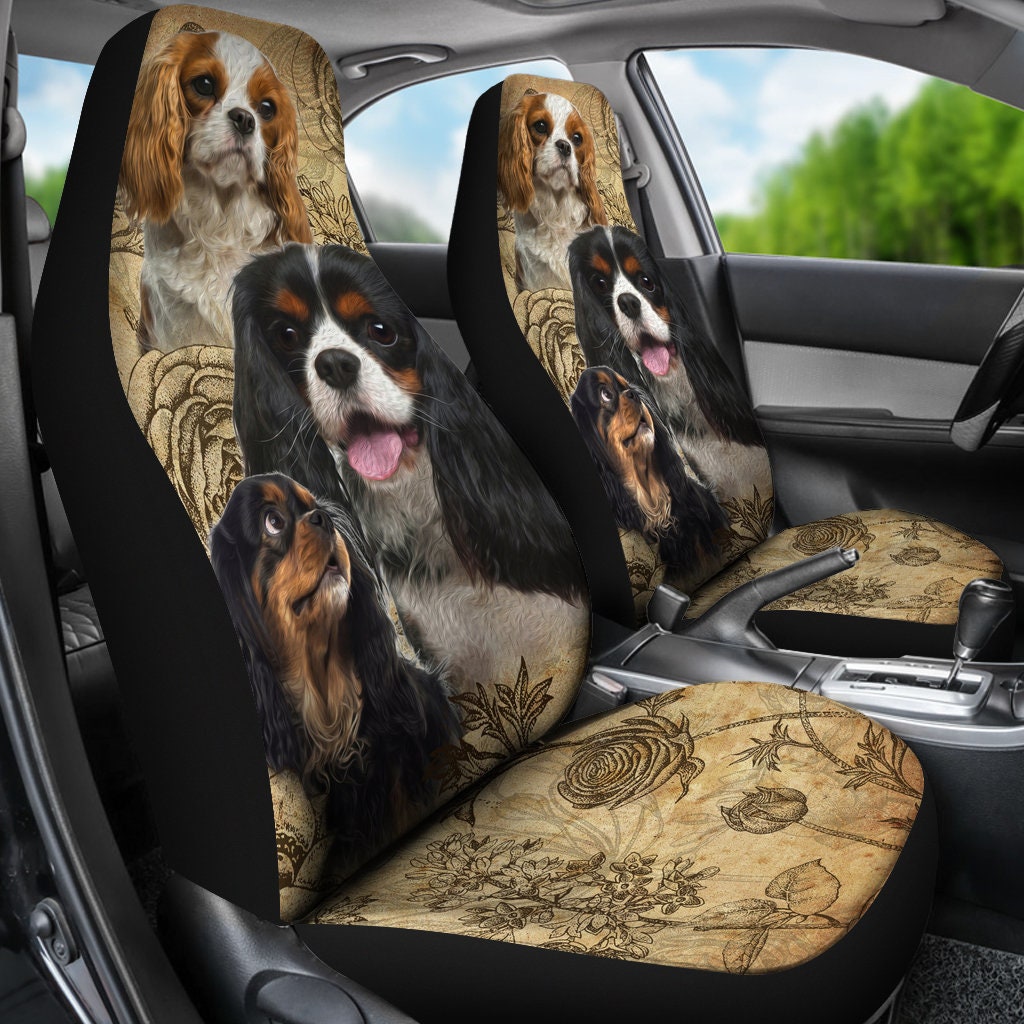 Discover Cavalier King Charles Spaniel Car Seat Covers (Set of 2)