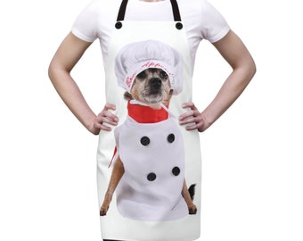 Chihuahua in chef hat Apron