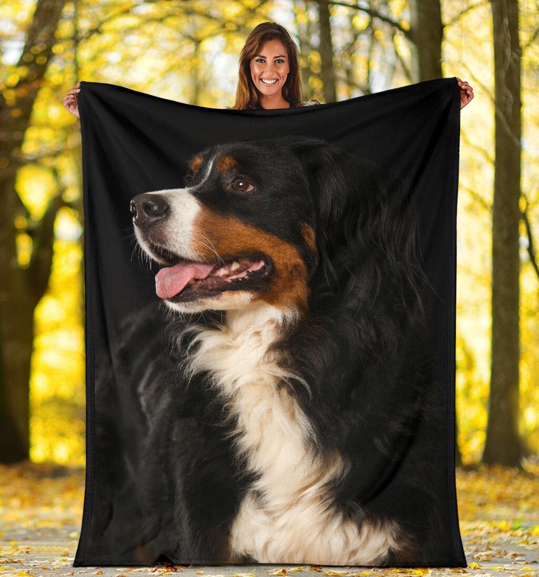 Bernese Mountain Dog Blanket Etsy