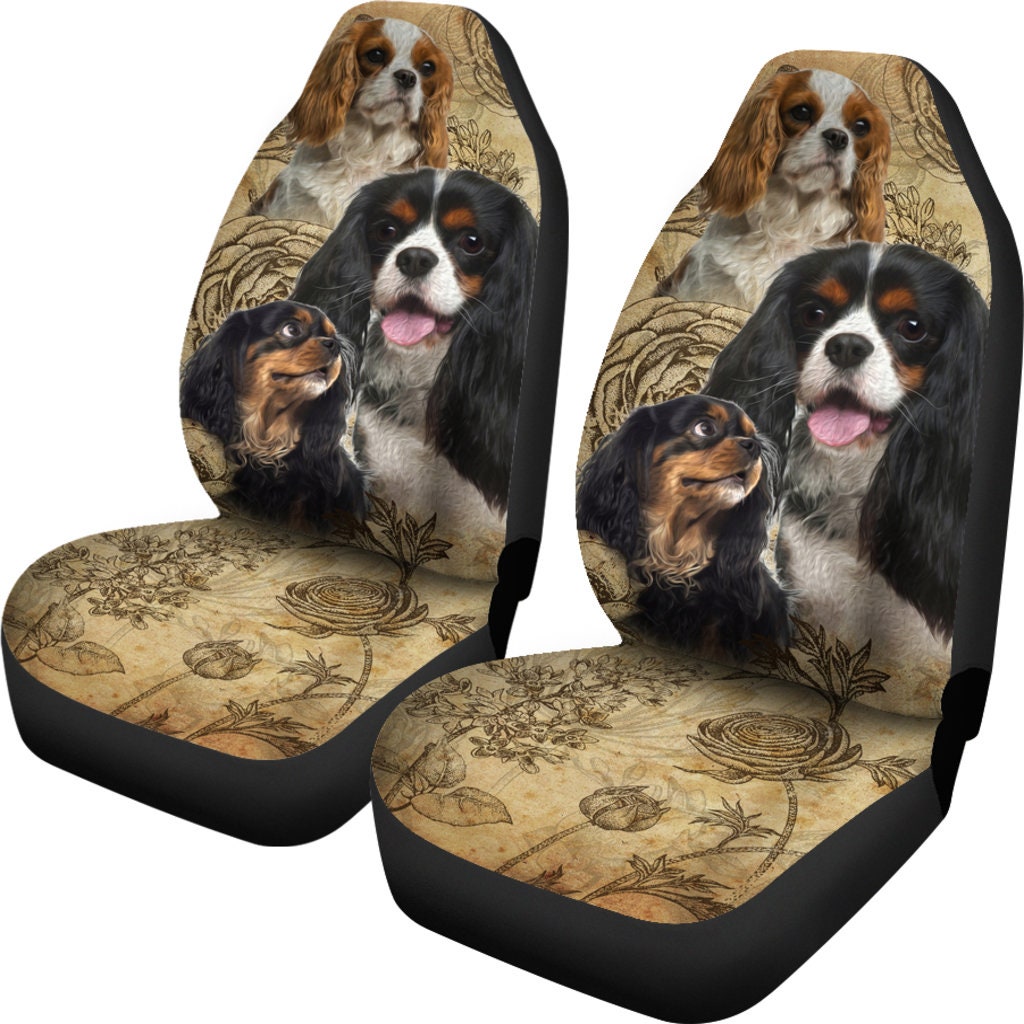 Discover Cavalier King Charles Spaniel Car Seat Covers (Set of 2)