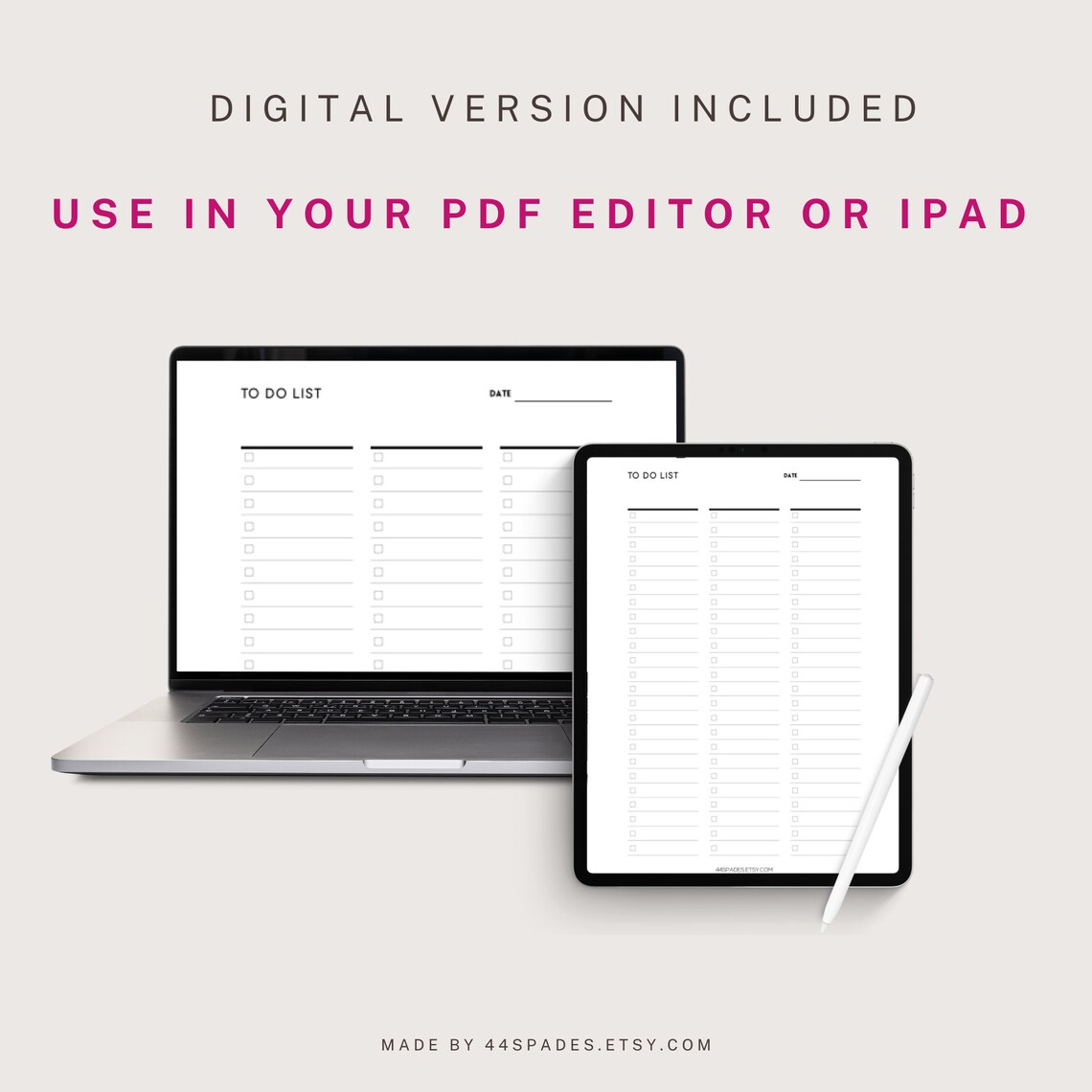 To Do List Schedule Goodnotes Printable Planner Daily To Etsy