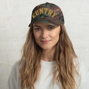 Cappello mimetico Cuntry / Cappello Cuntry / Cappello da papà Cuntry / Cappello Cuntry ricamato / Cappello mimetico ricamato