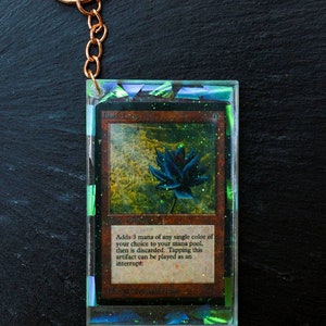Magic The Gathering Sleutelhanger - MTG - Magic Cards - diorama - hars - gepersonaliseerd - aanpasbare kaarten - kaartspel - Valentijnsdag