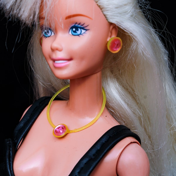 Barbie Jewelry - Barbie Bijoux - Barbie Accessories - Barbie 80s - Barbie Superstar - Barbie Fashion Photo - Barbie PJ - Ring - Necklace